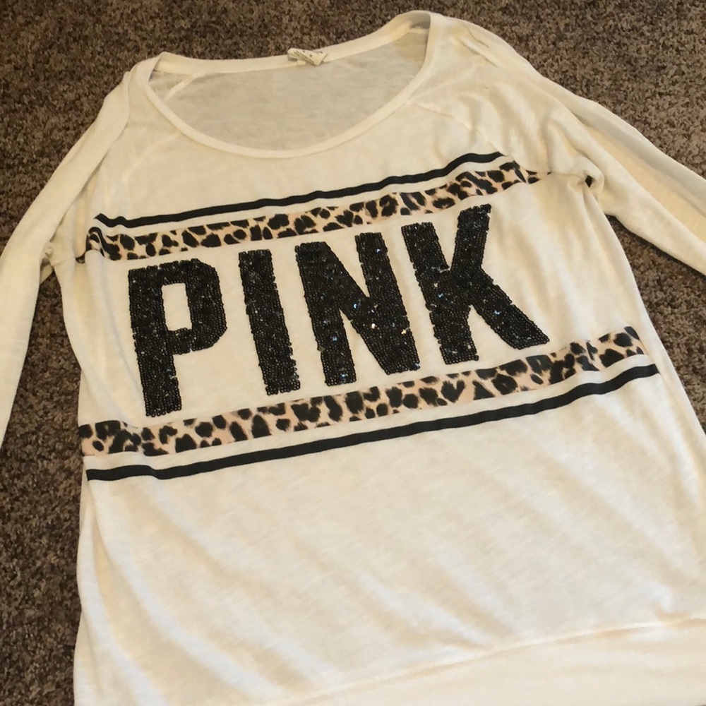 VS Pink Sequin long sleeve